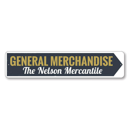 General Merchandise Metal Sign