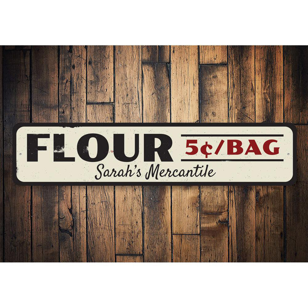 Flour 5 Cents Per Bag Sign