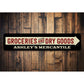 Groceries and Dry Goods Sign