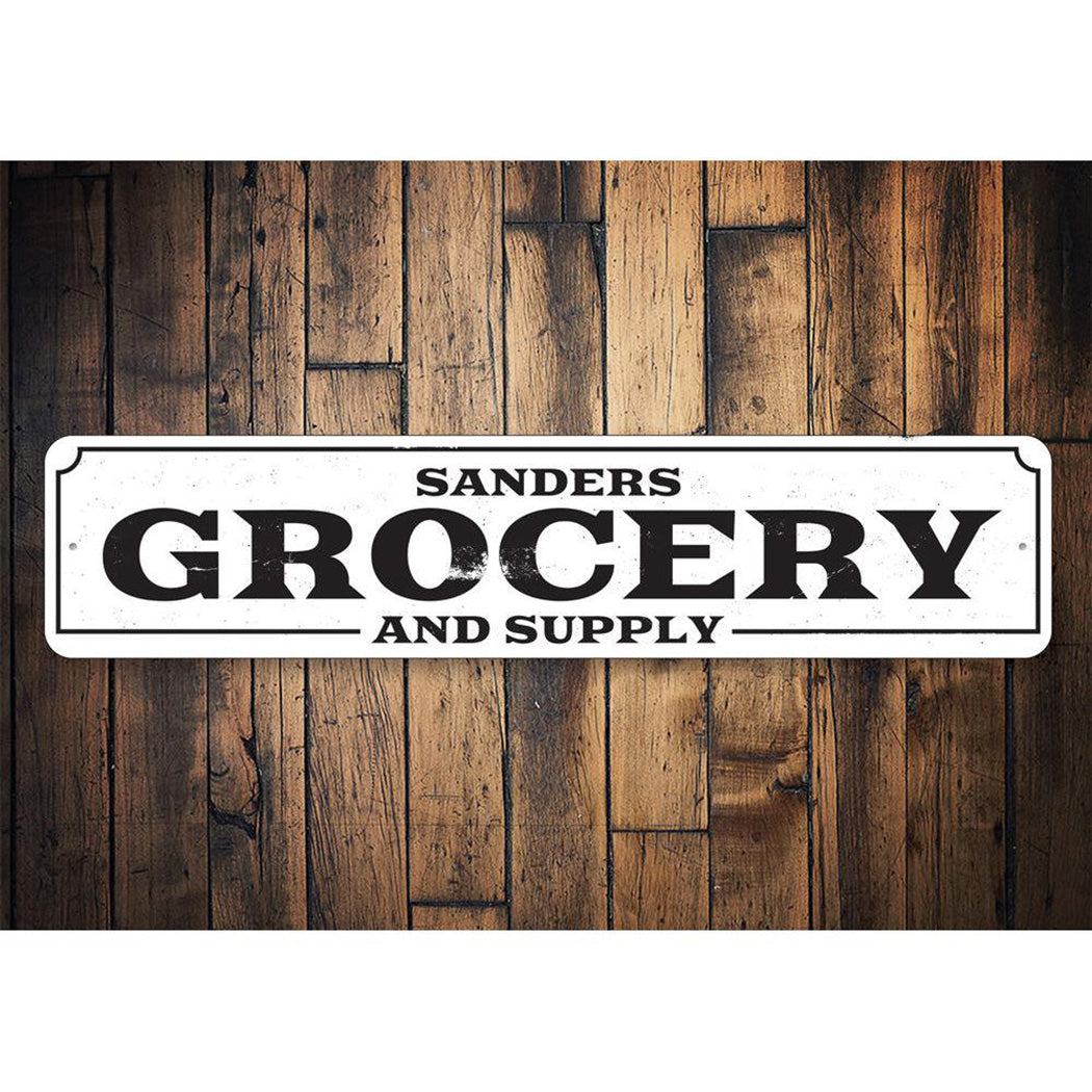 Grocery and Supply Sign