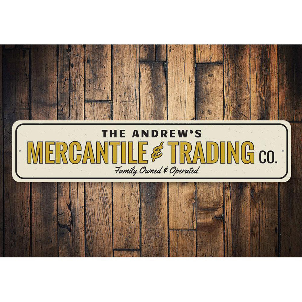 Mercantile & Trading Co Sign