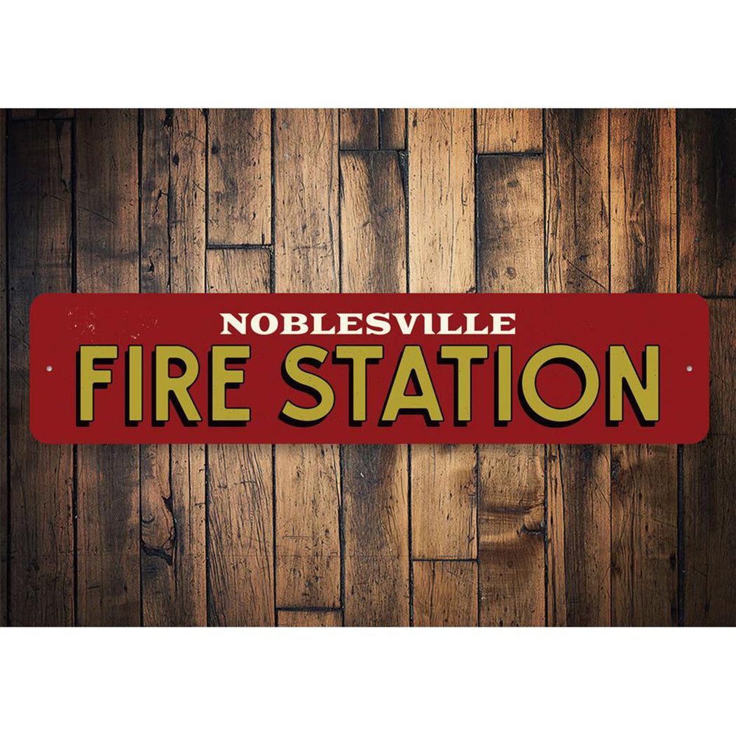 Fire Station City Sign