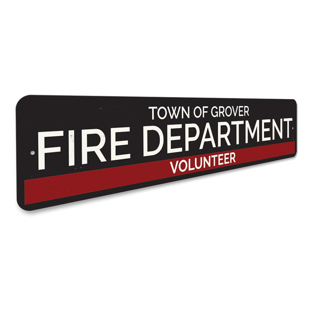 Town Volunteer Fire Department Sign