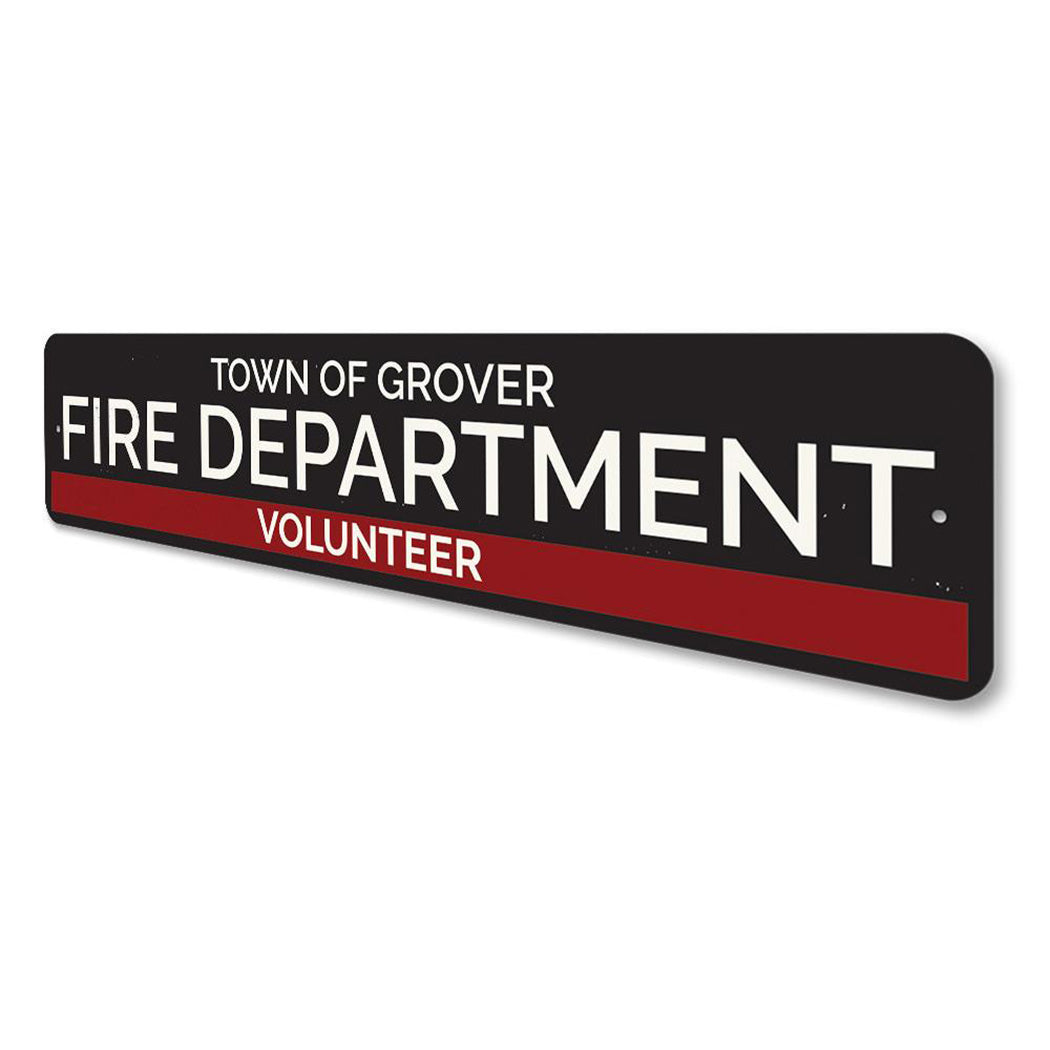 Town Volunteer Fire Department Sign