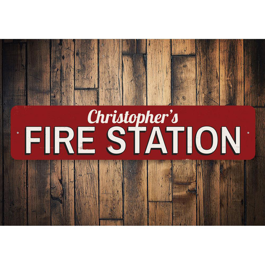 Fire Station Name Sign