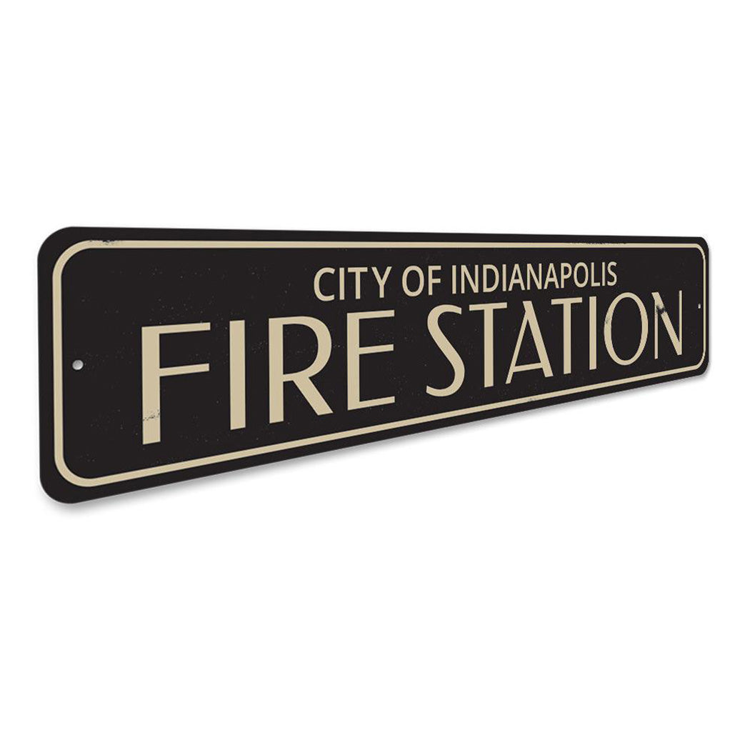 Fire Station City Sign