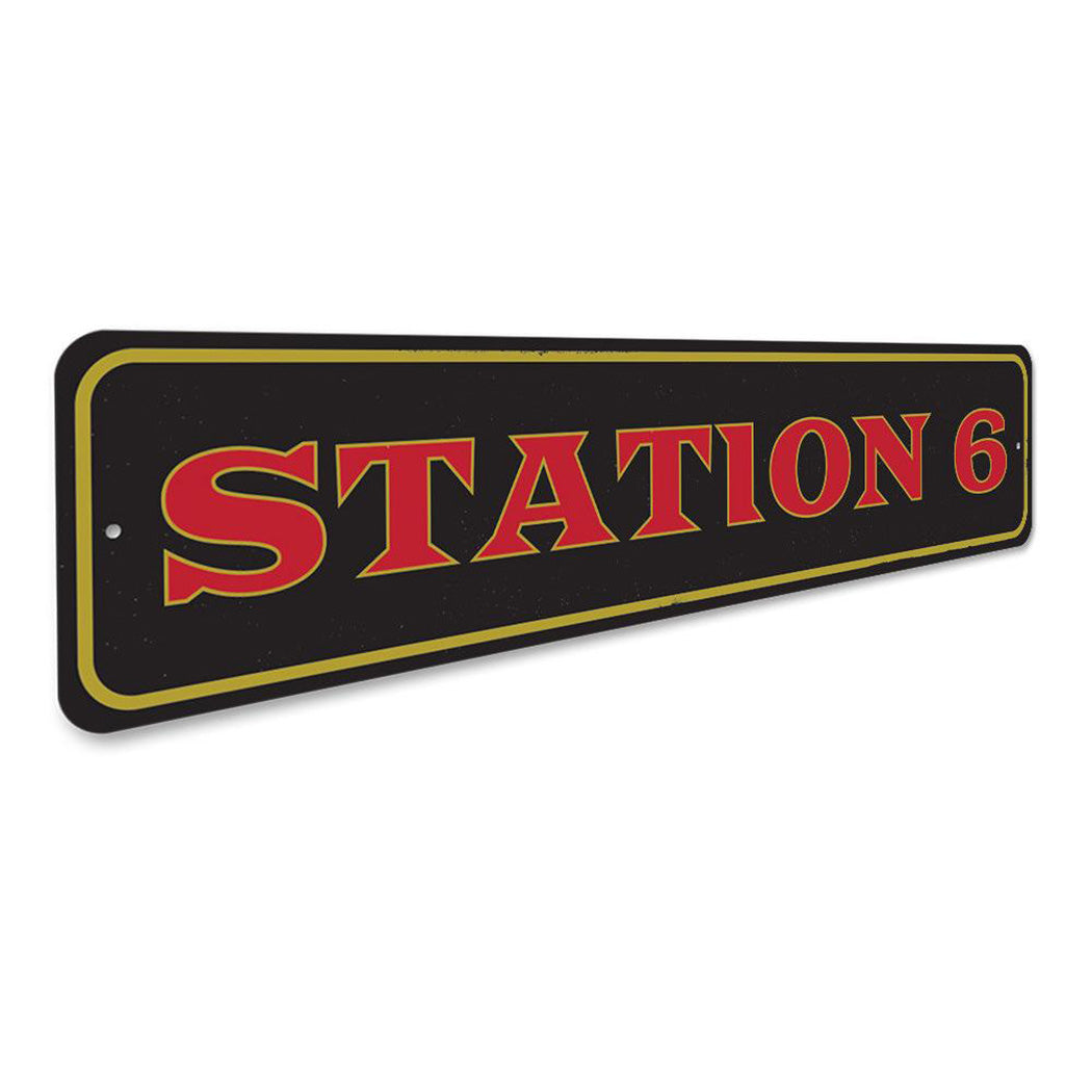 Station Number Sign