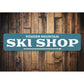 Ski Shop Directional Sign