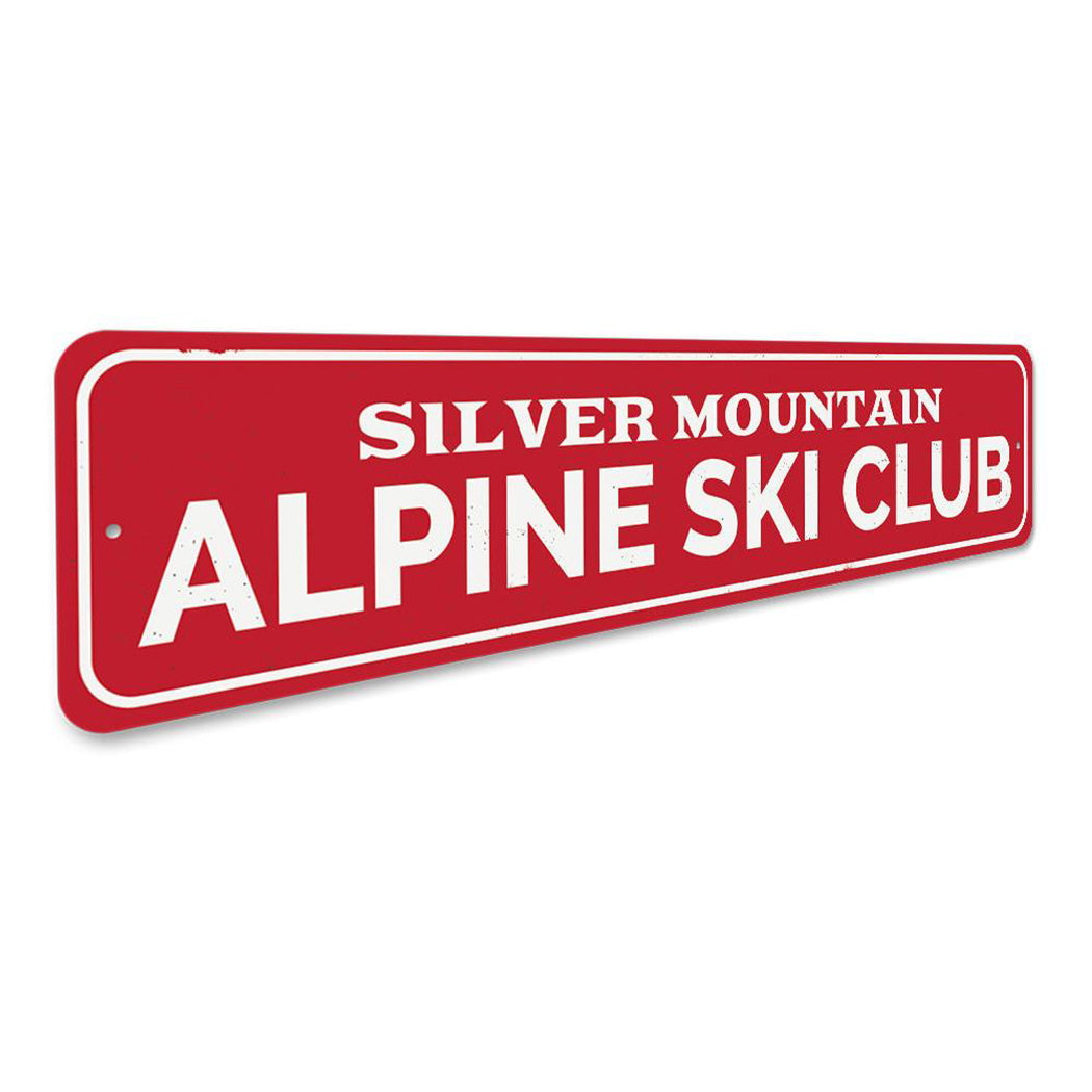 Alpine Ski Club Sign