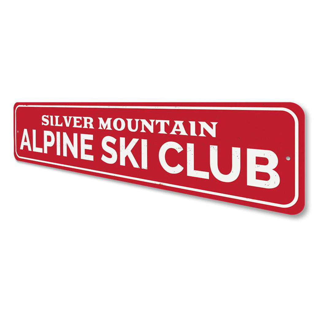 Alpine Ski Club Sign