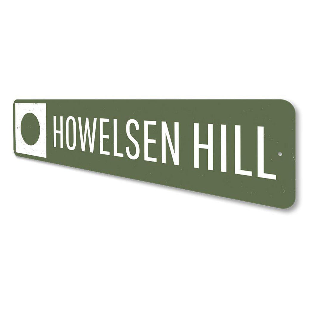 Circle Ski Hill Sign