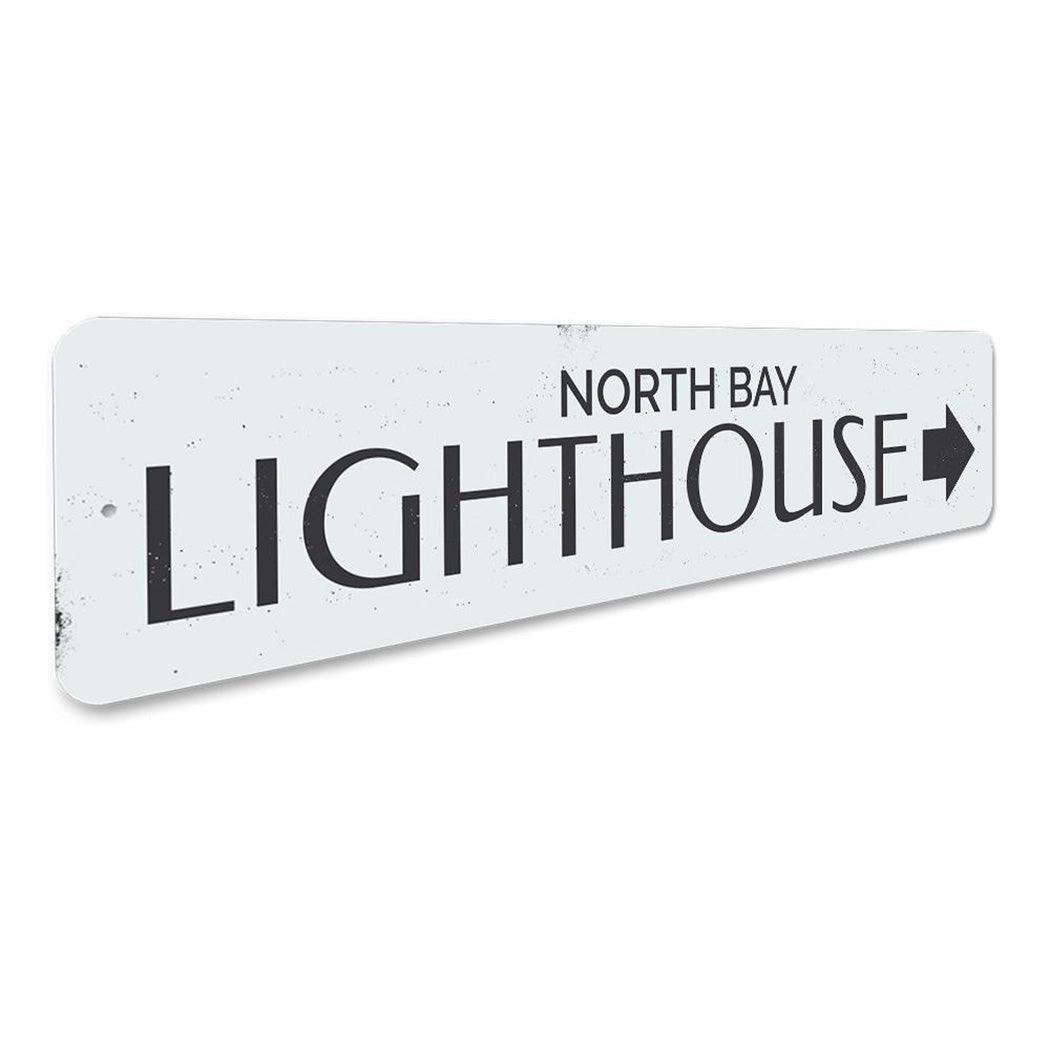 Lighthouse Arrow Sign