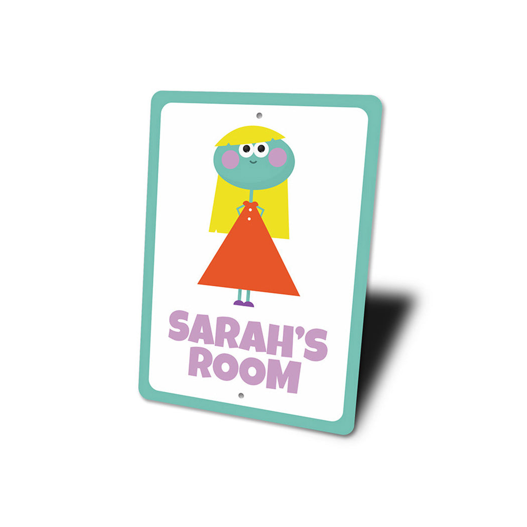 Girl Room Alien Character Sign