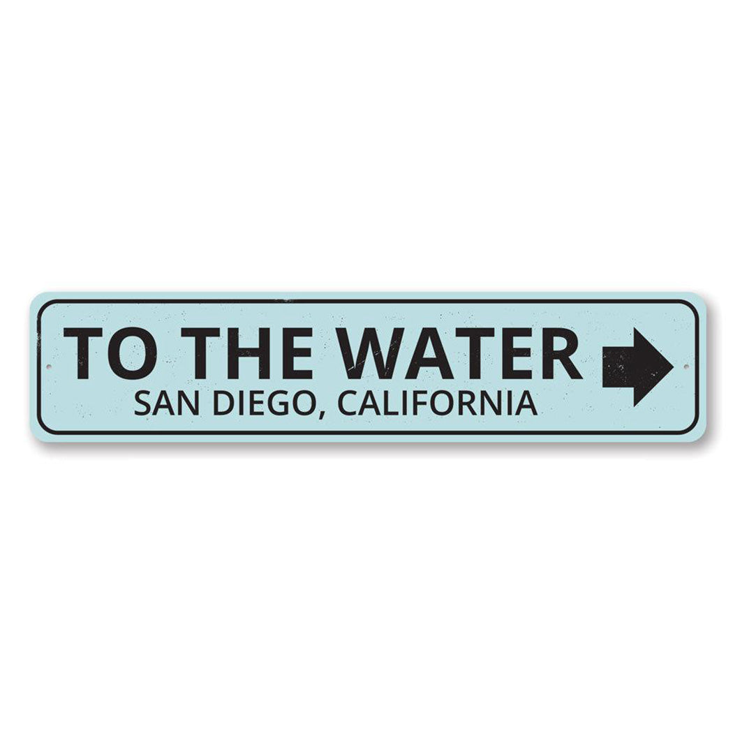 To the Water Arrow Sign