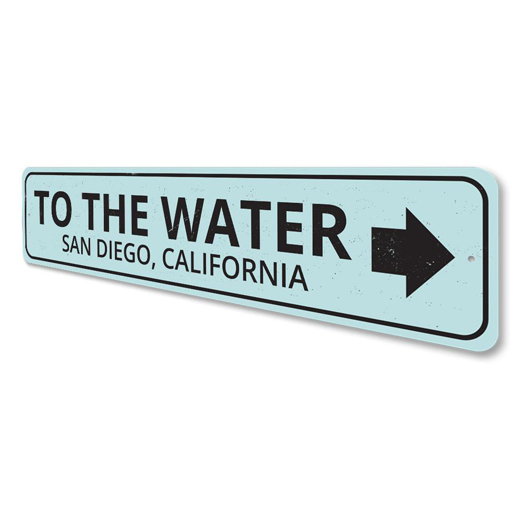 To the Water Arrow Sign