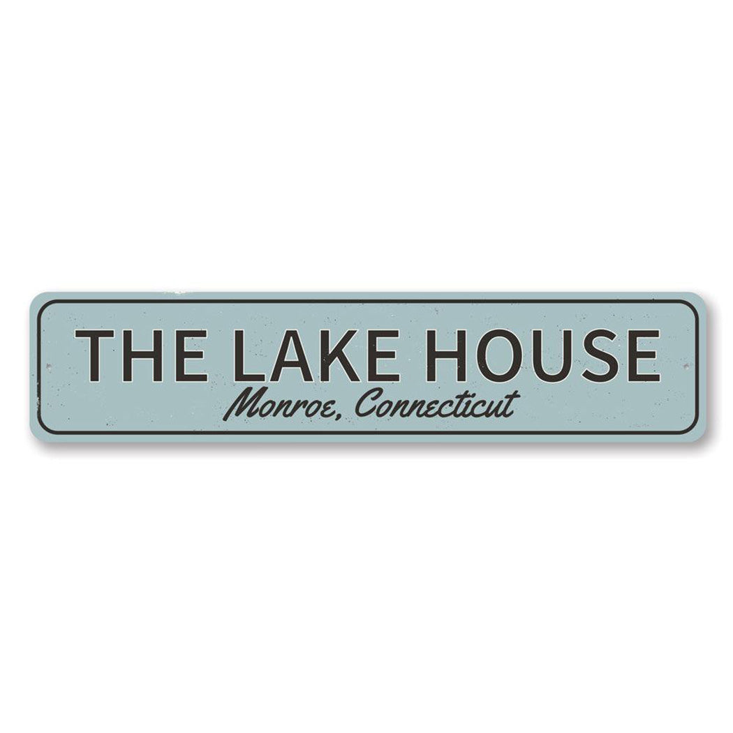 The Lake House Metal Sign