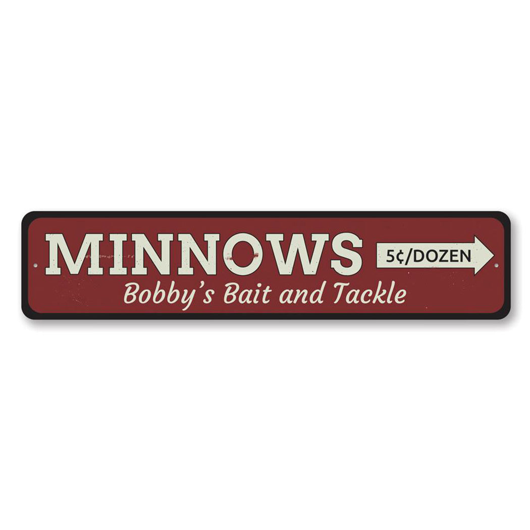 Minnows Metal Sign