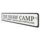 Camp Last Name Sign