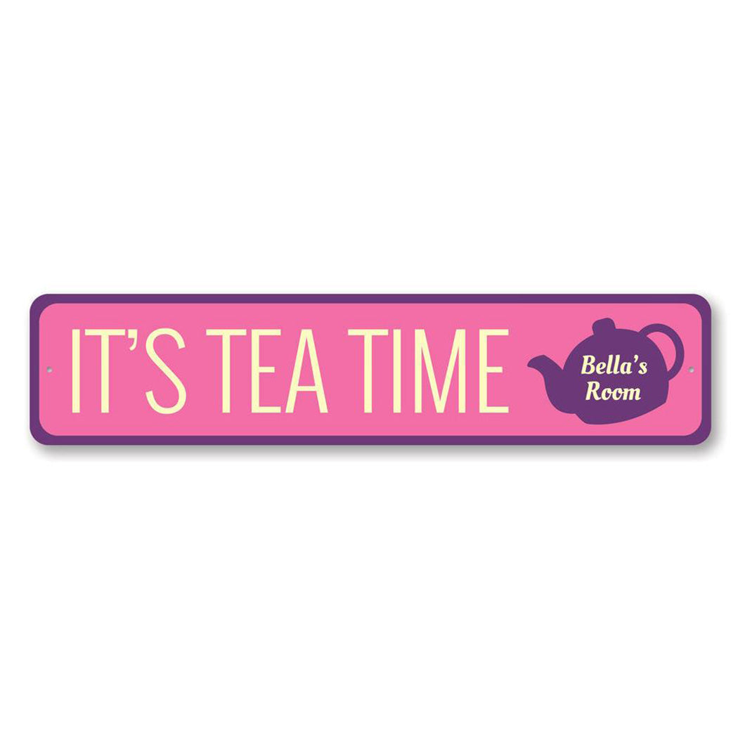 Tea Time Metal Sign