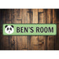 Panda Kids Room Sign