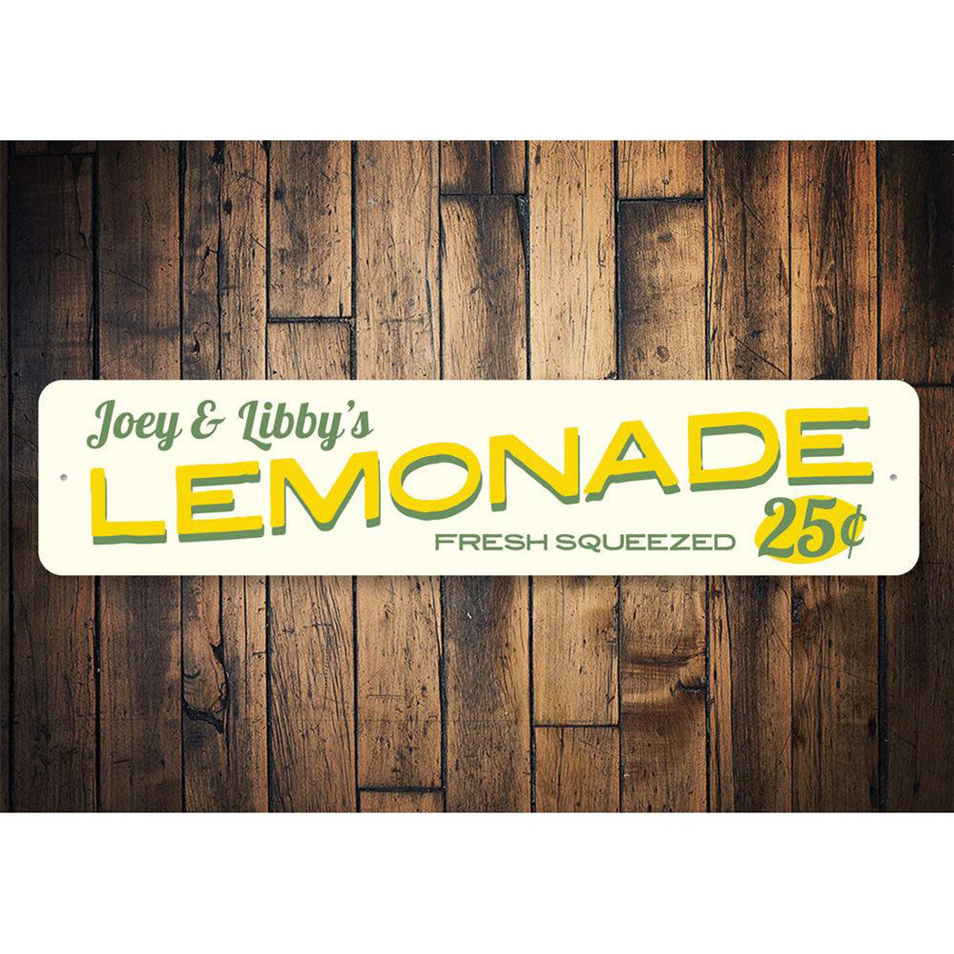 Lemonade 25 Cents Sign