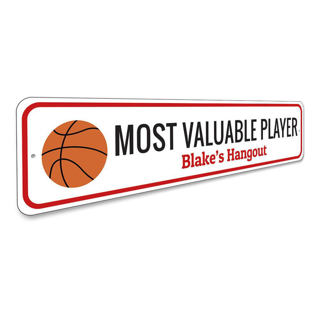 MVP Basketball Sign