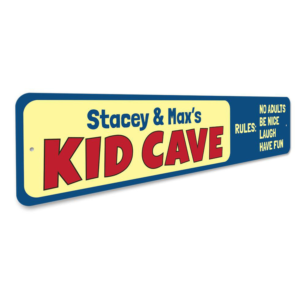 Kid Cave Rules Sign