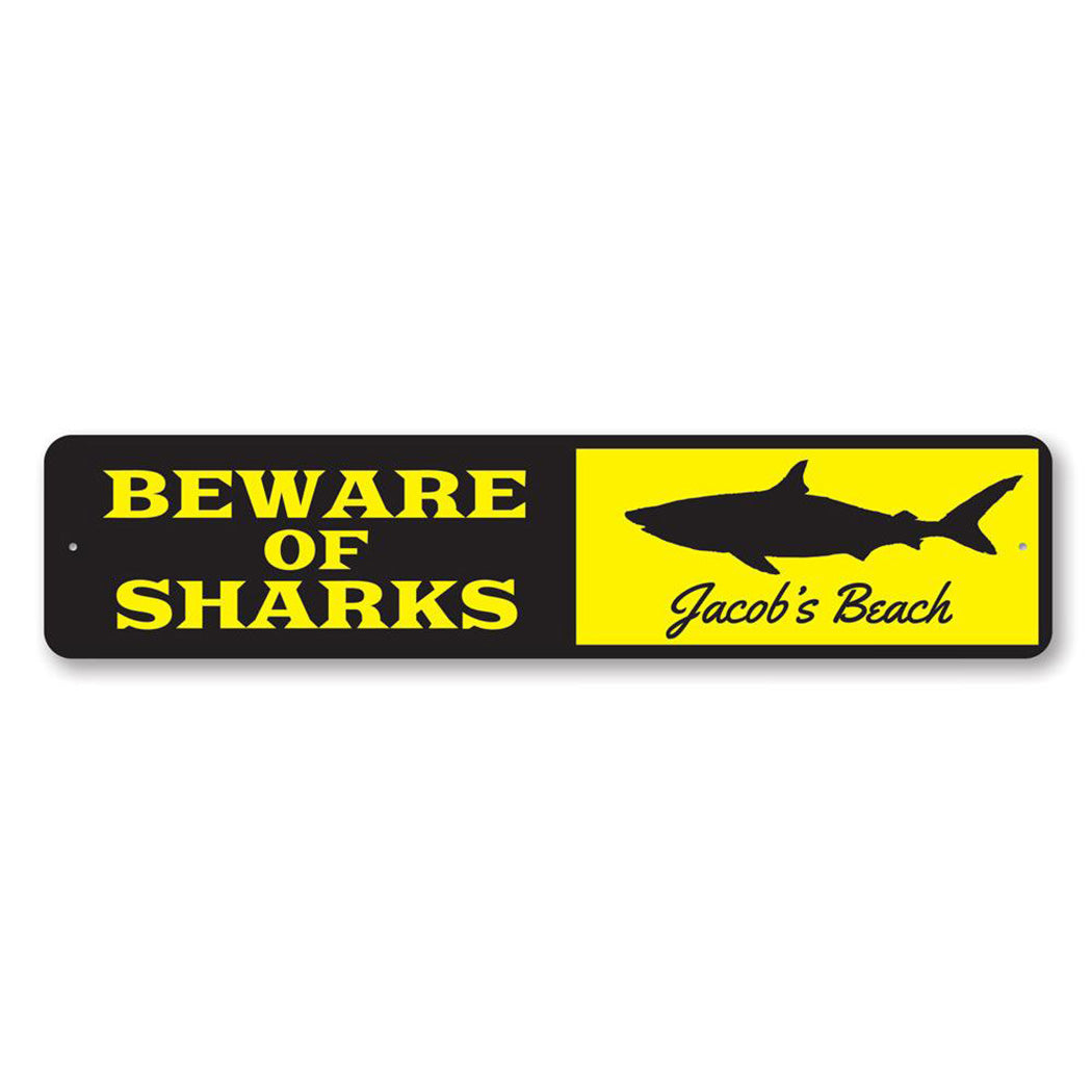 Custom Shark Metal Sign