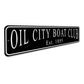 Custom Boat Club Established Year Sign
