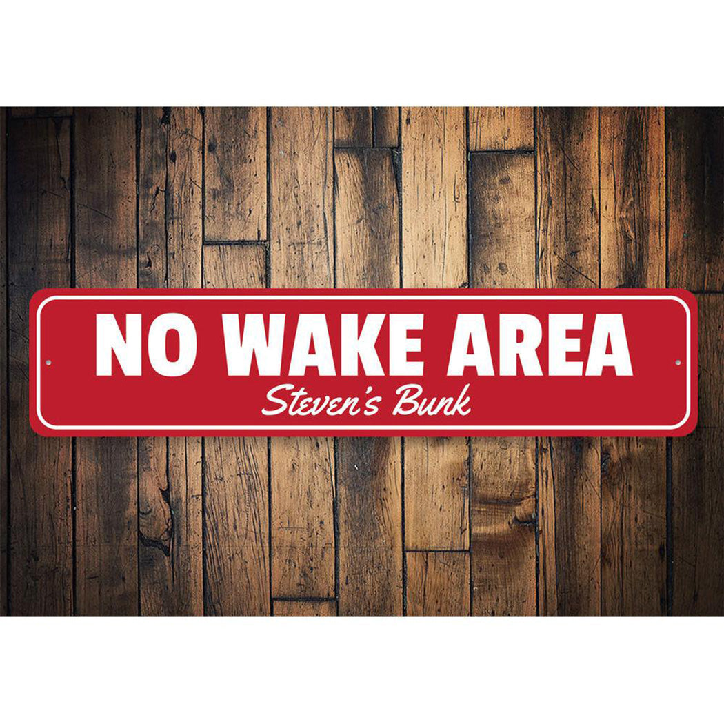 No Wake Area Sign