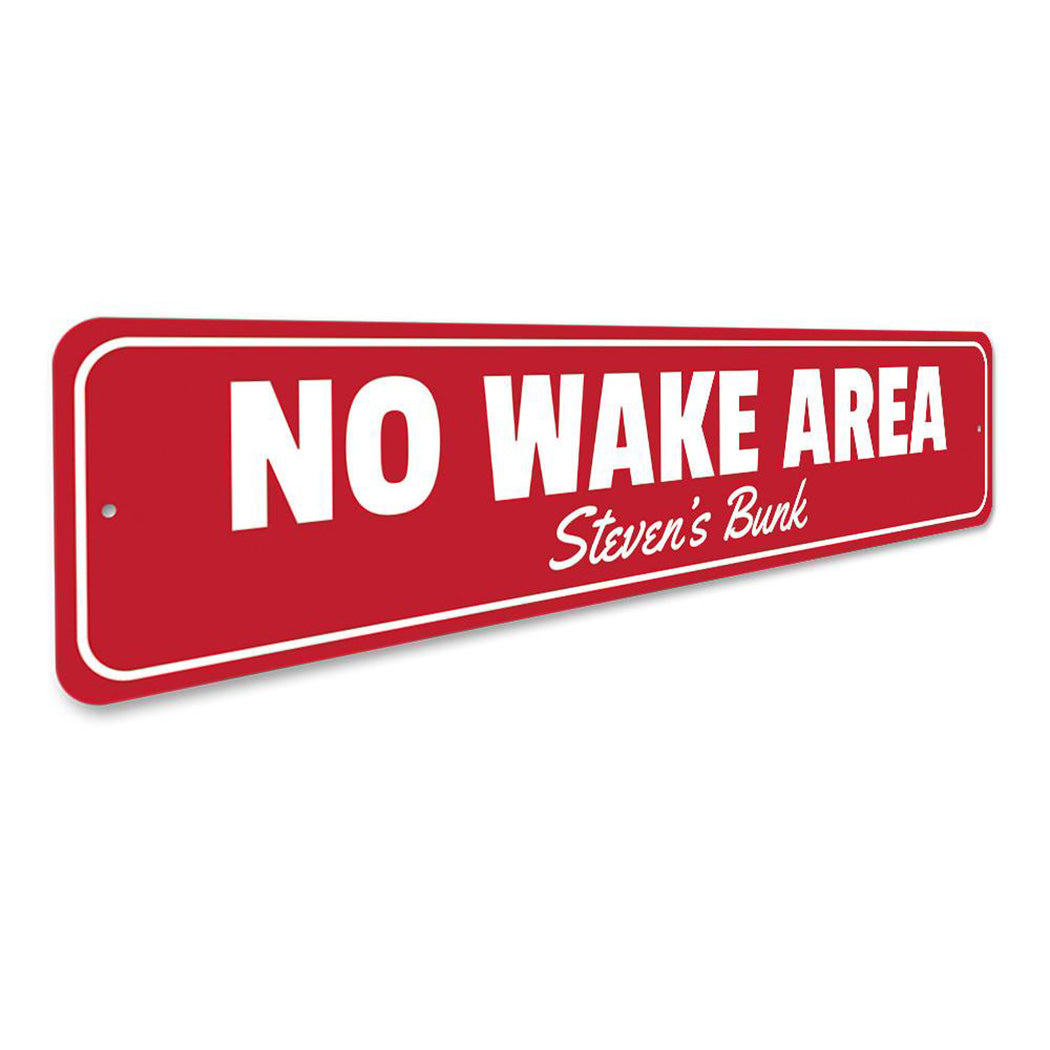 No Wake Area Sign