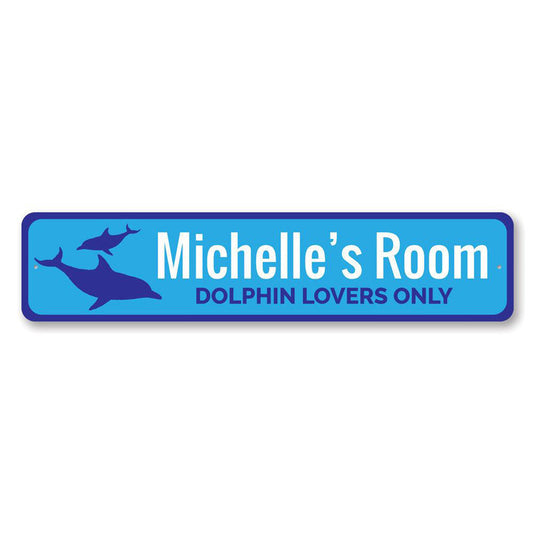 Dolphin Metal Sign
