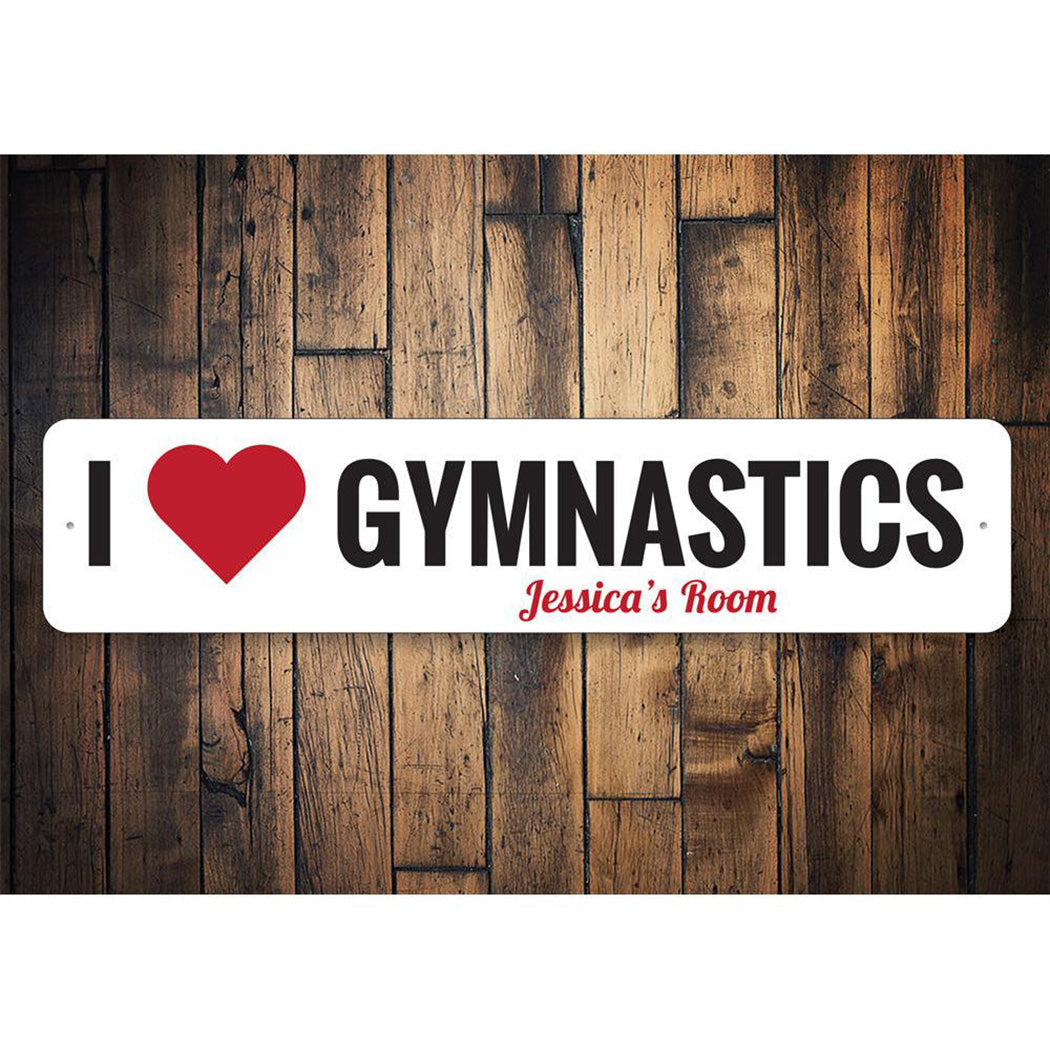 I Love Gymnastics Sign