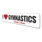 I Love Gymnastics Sign