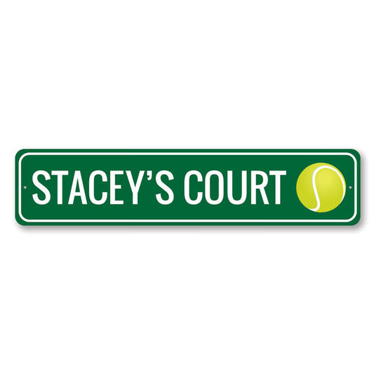 Tennis Court Sign