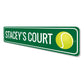 Tennis Court Sign
