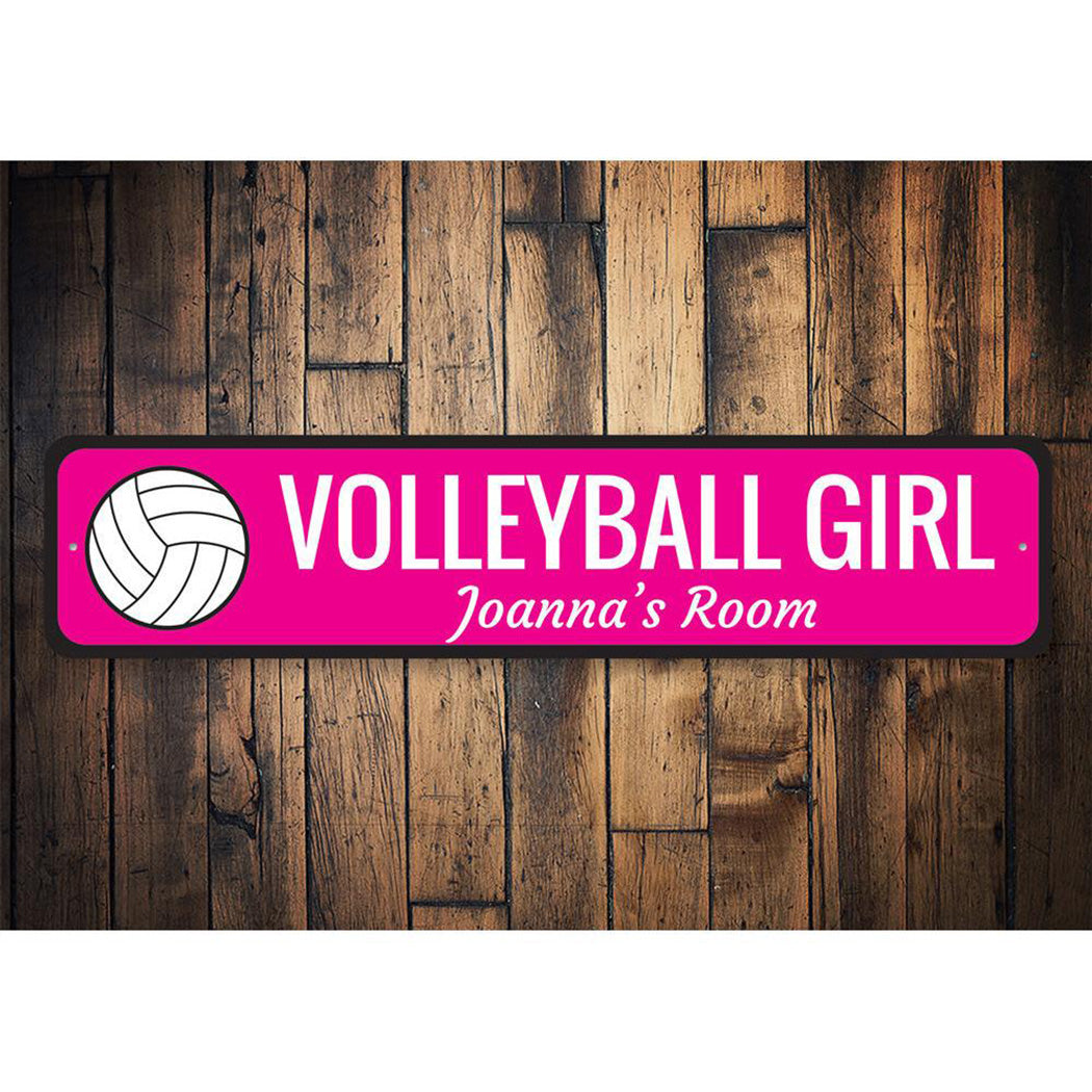 Volleyball Girl Sign