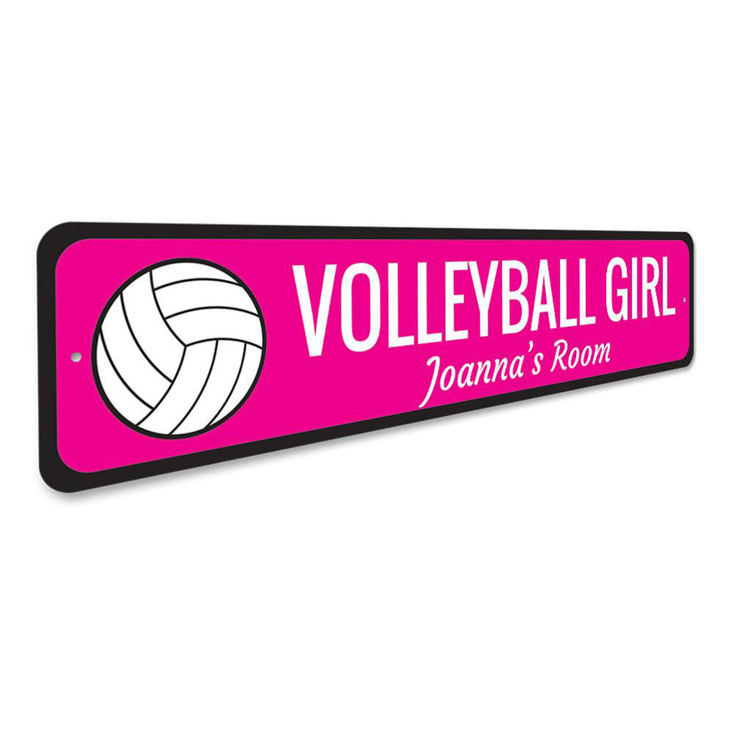 Volleyball Girl Sign