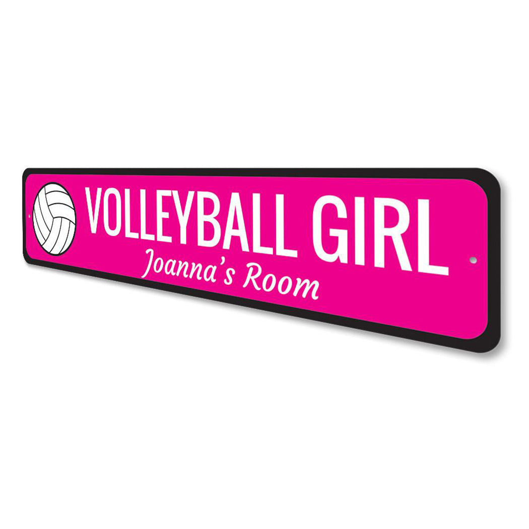 Volleyball Girl Sign