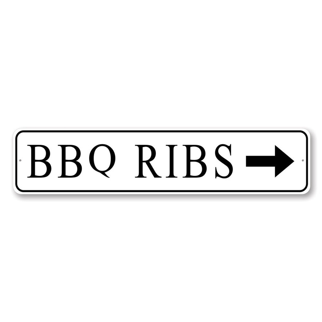 Bbq Ribs Arrow Sign