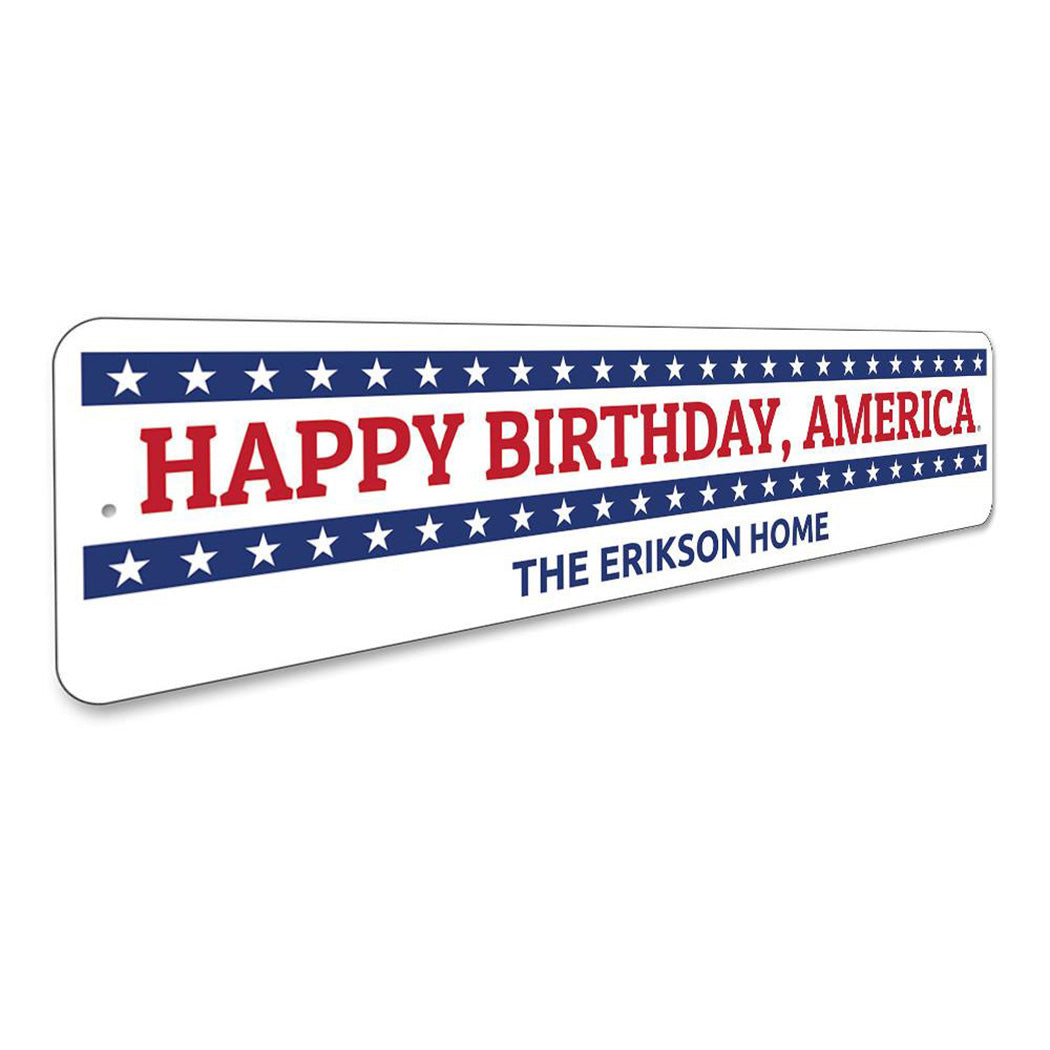 Happy Birthday America sign