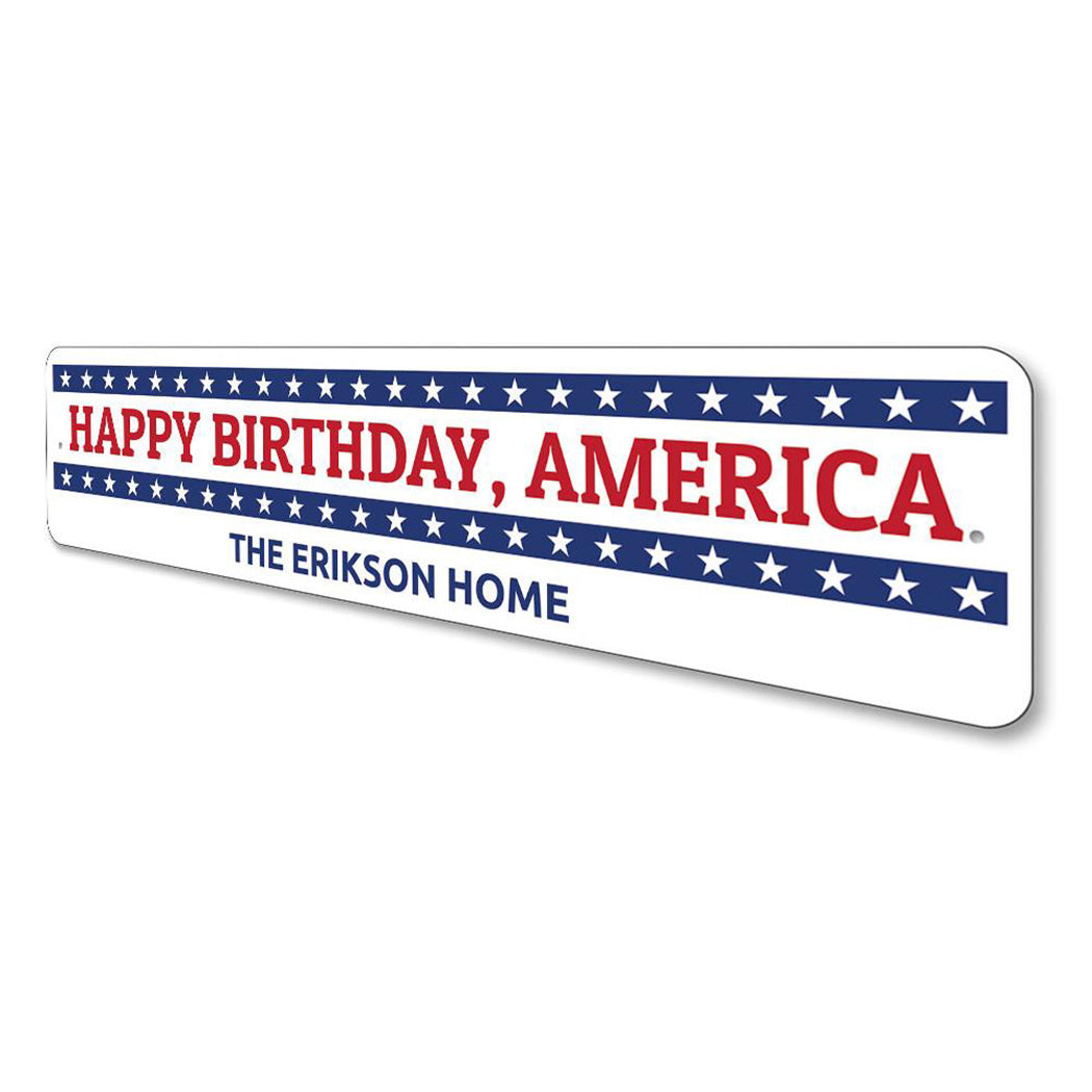 Happy Birthday America sign