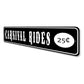 Carnival Rides 25 Cents Sign