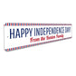 Happy Independence Day Holiday Sign