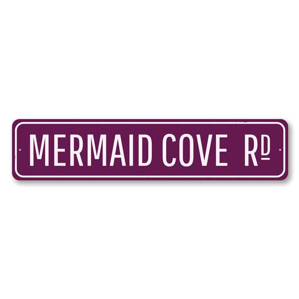 Mermaid Cove Metal Sign