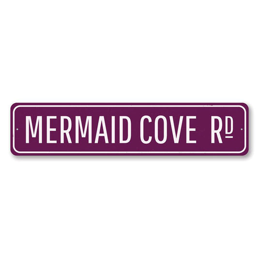 Mermaid Cove Metal Sign