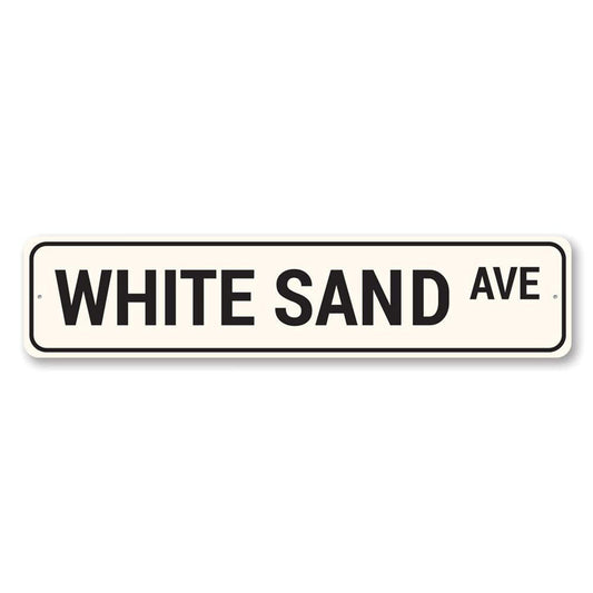 White Sand Avenue Sign