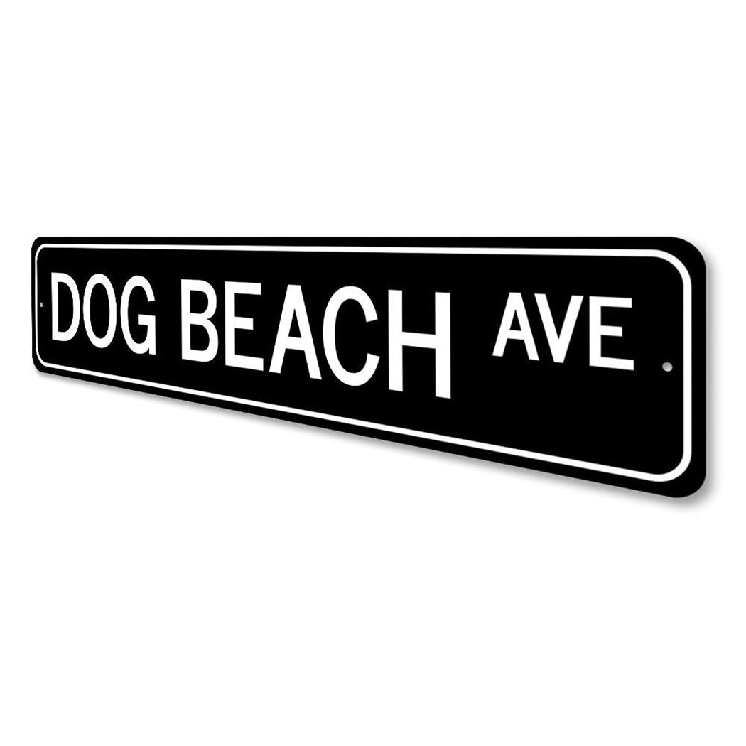 Dog Beach Avenue Sign