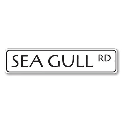 Sea Gull Road Metal Sign