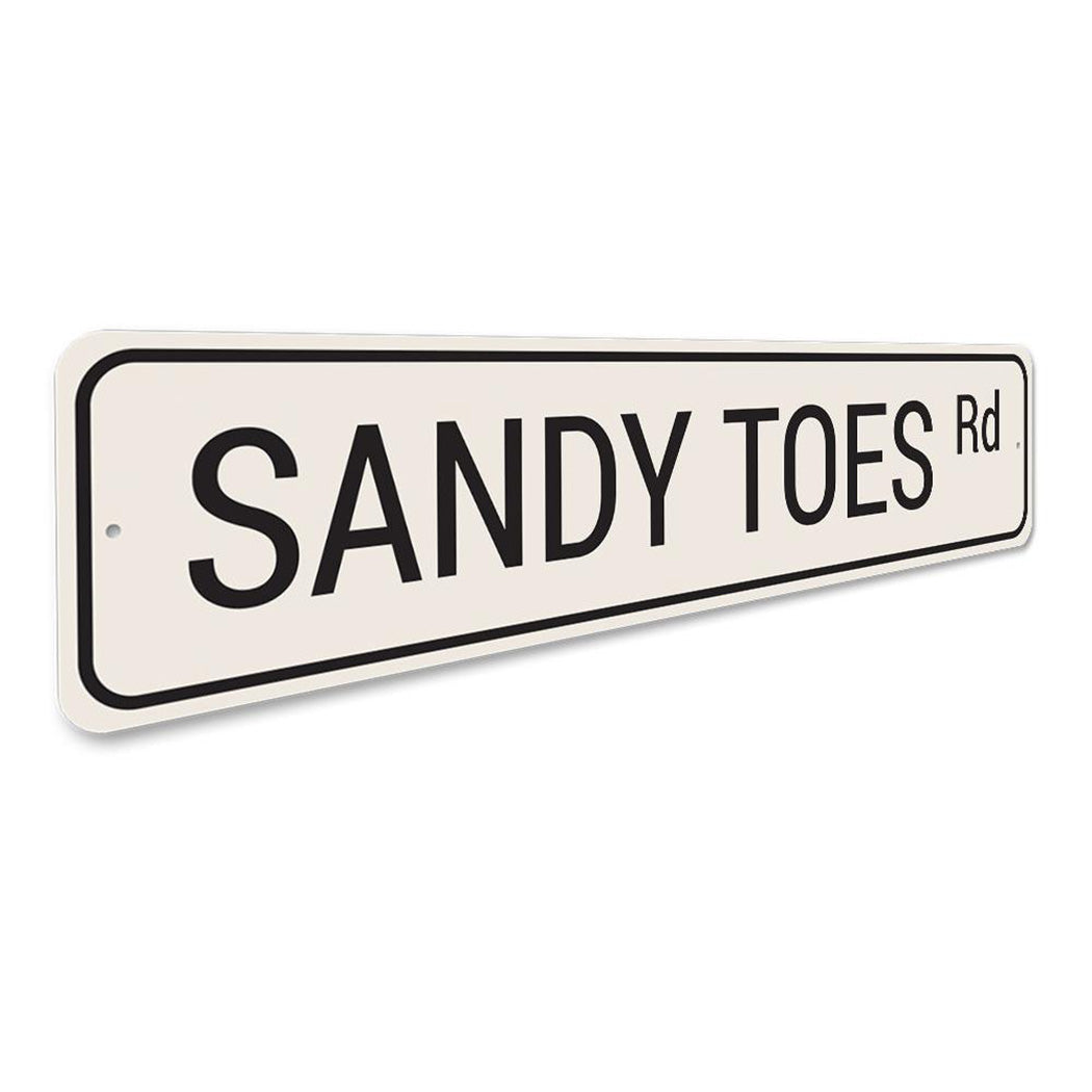 Sandy Toes Road Sign
